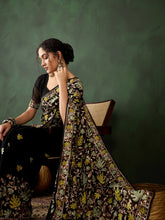 Womens Fashion Ethnic Black Color Sarees-MLSHWSA1456BLK0ONE